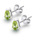 S925 Sterling Silver Square Stud Earrings with Moissanite-0-12