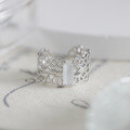 wholesale S925 Sterling Silver Versatile Adjustable Lace Open Ring, Spring Limited Edition by Dunli Jewelry-0-1