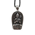 wholesale 990 Sterling Silver Guardian Pendant Pure Silver Jewelry Unisex Birth Year Buddha Couple Necklace Wholesale Buddha Pendant-0-4