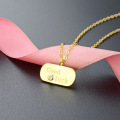 wholesale S925 Sterling Silver Gold-Toned Korean Hip-Hop Style "GOODLUCK" Letter Pendant Choker Necklace for Women-0-5