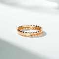 18K Rose Gold Geometric Honeycomb Diamond Stacking Ring-0-0