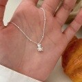 wholesale S925 Sterling Silver Cute Cartoon Small Bear Necklace, Ins Style Dainty Collarbone Chain for Women, Korean Version Light Luxury and Versatile-0-2