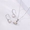 wholesale Pure silver love pearl necklace for women, versatile and unique design, perfect gift for mothers and mothers-in-law, elegant and sophisticated collarbone chain-0-1