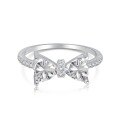 wholesale S925 Sterling Silver Korean Style Heart-shaped Zircon Ring for Women, Small and Exquisite, Light Luxury, Fashionable, Versatile, Wholesale-0-5