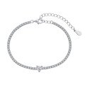 wholesale S925 Sterling Silver Summer Hot-Sale Women's Exquisite Geometric Zirconia Row Diamond Design Colorful Sweet Girl's Bracelet-0-5