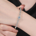S925 Sterling Silver 05ct Moissanite Minimalist Boho Bracelet Wholesale-0-2