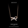 S925 Silver 2025 New Bow Ribbon Classic Unisex Necklace-0-5