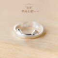 wholesale S925 Silver Open Cat Paw Ring Pet Cute Cat Ear Ring Totoro Ring J0503-0-3