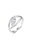 wholesale S925 Sterling Silver Marquise Moissanite Ring, Simple and Fashionable Hollow Design, Amazon Best-Seller-0-6