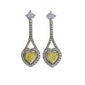 wholesale S925 silver new 6*6 heart-shaped earrings trendy ins earrings women's cross-border style-0-4
