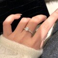Sterling Silver Rotating Ballet Oval Cushion High Carbon Moissanite One-Carat Solitaire Ring Setting-0-1