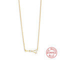 wholesale S925 Sterling Silver New Zodiac Star Pendant Necklace with Diamonds, Trendy and Popular-0-8