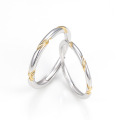 wholesale S925 Sterling Silver Möbius Strip Couple's Ring, Men's and Women's Minimalist Band, Ins Style High-End Matching Ring for Qixi Festival Gift-0-4