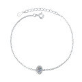 S925 Silver Moissanite Bracelet with 30ct Stone, Korean Japanese Fresh Style-0-3