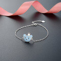 wholesale S925 Sterling Silver Creative Design Popular Jewelry, Korean Dongdaemun Style Zircon Bear Bracelet for Women, Elegant-0-1