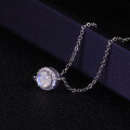 wholesale S925 Sterling Silver Versatile Minimalist Natural Creamy Blue Moonstone Gemstone Bracelet Gift for Women-0-1