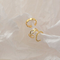 wholesale S925 silver summer ear clip without earrings Korean version minimalist twist line ear cartilage clip G9655-S925 silver pair twisted gold 925 silver