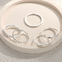 wholesale S999 solid pure silver minimalist solid closed-band ring for women, index finger ring, pinky ring, understated and elegant style ring-JZ015068>No.14