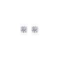 wholesale S925 Sterling Silver Minimalist and Elegant Sleep-Proof Small Stud Earrings for Women, Basic Round Cultured Piercing Moissanite Earrings-0-9
