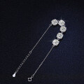 925 Silver Moissanite Bracelet, Hairstyle-Inspired Simple Women's Design, Viral TikTok Live Product-0-0