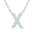 S925 Sterling Silver Necklace with Moissanite Pendant, Unisex Classic Style, Clearance Shipping Included-0-20