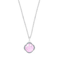 Sterling Silver Rhinestone Choker Necklace, Simple Pendant-S925 Sterling Silver + Fireworks-Cut Zirconium Powder  925 Silver