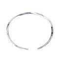 wholesale 999 Sterling Silver Möbius English Letter Couple Bracelet for Women, Minimalist and Versatile Adjustable Open Student Bangle-0-4