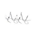 wholesale 925 Silver Wave Earrings For Women Korean Style Pure Silver Cute Spring Rotating Hoop Earrings Silver Wave Earrings For Dropshipping-0-0