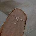 wholesale 925 Sterling Silver Big Dipper Seven Stars Bracelet for Women, Summer Fresh and Dainty Lucky Star Wish Upon a Shooting Star Wrist Accessory Minimalist Gift-0-2
