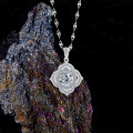 Sterling Silver Moissanite Ins-style Minimalist Pendant Necklace-0-1