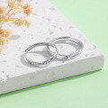 wholesale S925 Sterling Silver Moebius Couple Rings, Ins Light Luxury Minimalist Matching Rings for Men and Women, 520 Valentine's Day Gift-0-1