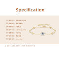S925 Sterling Silver Four-Leaf Clover Moissanite Bracelet for Women-0-35