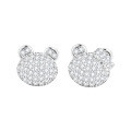 S925 Sterling Silver Minimalist Bear Earrings Wholesale-0-3