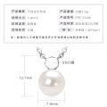 S925 Sterling Silver Geometric Hollow Natural Freshwater Pearl Necklace-0-20