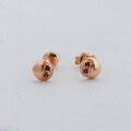 wholesale 9k Gold French Light Luxury Unique Design Red Garnet Stud Earrings, Yili Jewelry Manufacturer Wholesale, Autumn 2023-0-1
