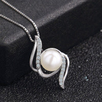 wholesale S925 Sterling Silver Freshwater Pearl Pendant Necklace for Women, Summer Luxury Minimalist Elegant Unique Versatile Wholesale-Pure pendant (excluding chain)>925 silver
