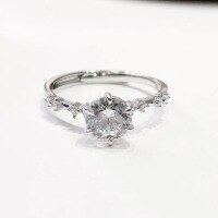 wholesale S925 Sterling Silver Korean Fashion Women's Ring, Small Batch Design, High-End Sense, Aloof Style Silver Jewelry Ring Wholesale-JZ013861 Opening adjustable