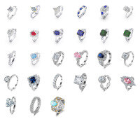 wholesale S925 Sterling Silver LZR Collection Light Luxury Extra Sparkling Zirconia Ring Full Set Zirconia Wedding Ring-LZR27-P&gt;No.8