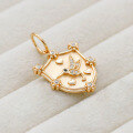 wholesale S95 Silver Plated 14K Gold Small Bird Pendant, Japanese Retro Niche Design Sense, Dunli Jewelry Wholesale Manufacturer-0-2