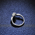 Silver Moissanite Princess Crown Ring for Live Streaming Supply-0-0