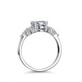S925 Silver 15ct Oval Moissanite Ring for Women, Live Wholesale-0-0
