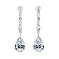 wholesale Sterling Silver New 10*15mm Drop-shaped Full Diamond Stud Earrings Women'sIns Style Cross-border-0-4
