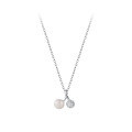 wholesale S925 Sterling Silver Cherry Freshwater Pearl Necklace, A Minimalist And Niche Design With A Luxurious Feel, Pearl Collarbone Chain For Wholesale-0-0
