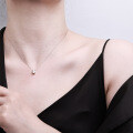 Sterling Silver Balance Beam Pendant Necklace with Pearl and Moissanite-0-1