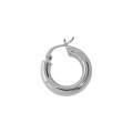 wholesale S925 Sterling Silver Korean Version Ins Indie Minimalist Luxury Design Geometric Circle Jade Ring Texture Earrings for Women-0-5