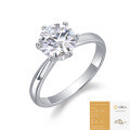 Sterling Silver Minimalist Claw-Set Closed Ring, Amazon Cross-Border Best-Seller-0-5