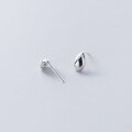 wholesale S925 Sterling Silver Waterdrop Light Bead Small Earrings Korean Style Fashionable and Elegant Ear Accessories G6595-0-3