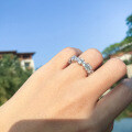 S925 Silver Sweet Heart Ring, Wholesale Ins Fashion Minimalist Band-0-2