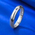 wholesale S925 Sterling Silver New Heavyweight Smooth Surface Ring Stackable Minimalist Ins Style Band-0-1
