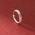 wholesale 990 sterling silver fresh and sweet ins-style niche design unique fashion coin ring R02593-0-4
